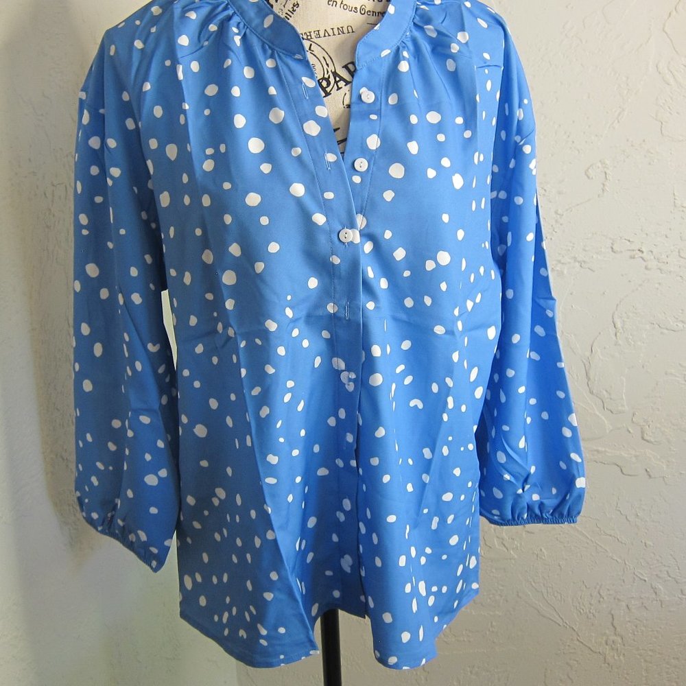 Silky cool summer blouse XL
